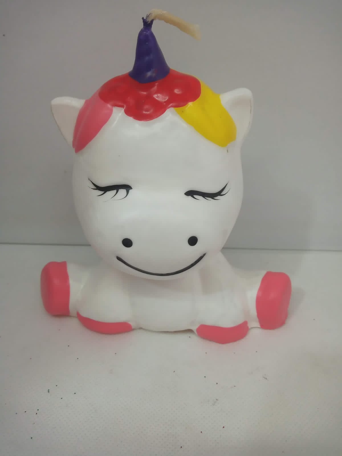 Unicornio/Vela pastelera de cera