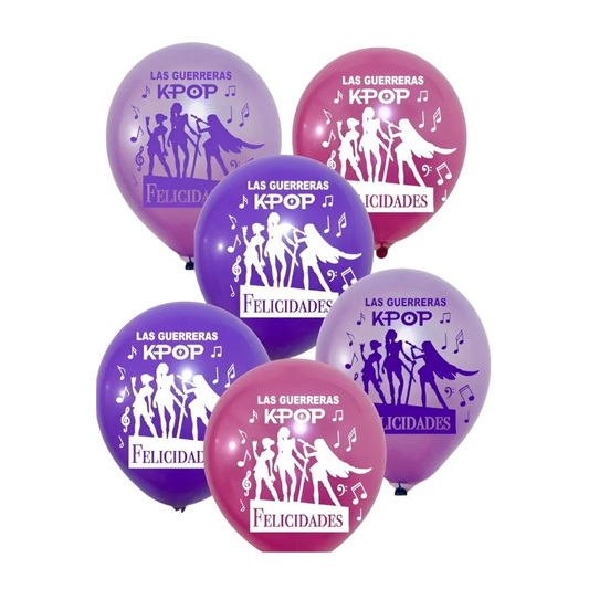 Globo Impreso de latex Guerreras K-POP