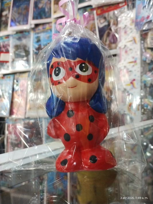 Ladybug/Vela pastelera de cera