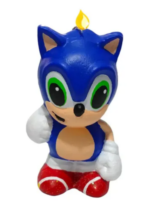 Sonic/Vela pastelera de cera