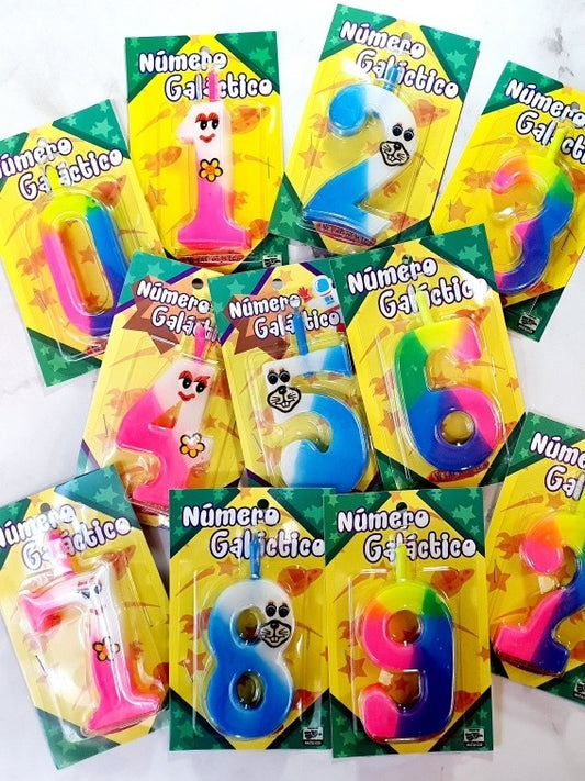 Velas Número 0-9 y "?"