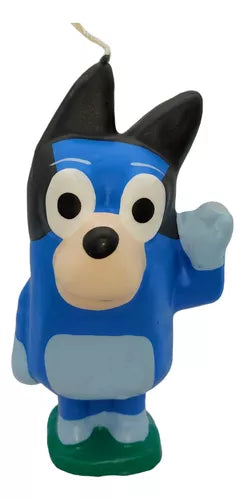 Bluey/Vela pastelera de cera