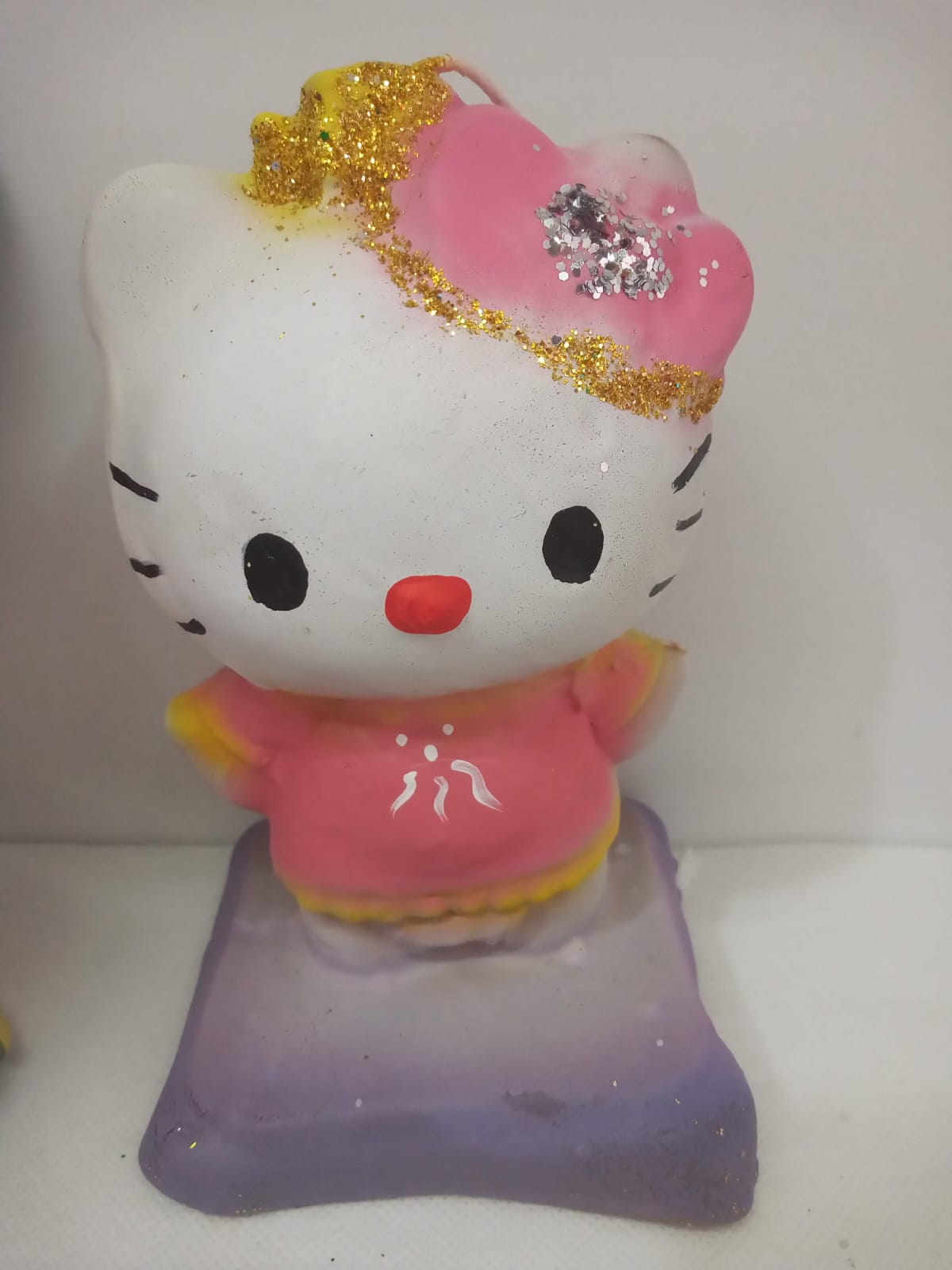 Hello Kitty/Vela pastelera de cera